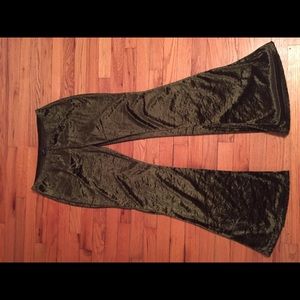 Velvet bell bottoms
